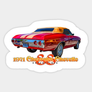 1971 Chevrolet Chevelle SS Convertible Sticker